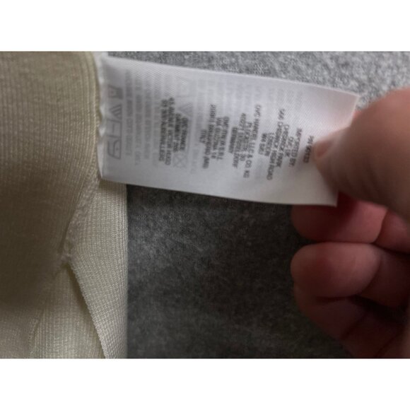 Whisper Knit By Louis DellOlio Open Front Cream Cardigan With Pockets 1X - Picture 2 of 4